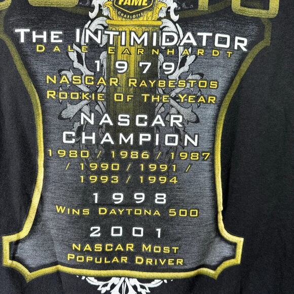 Dale Earnhardt NASCAR 2010 Inagural Class Hall of Fame Graphic T-Shirt Men's M - Picture 10 of 12